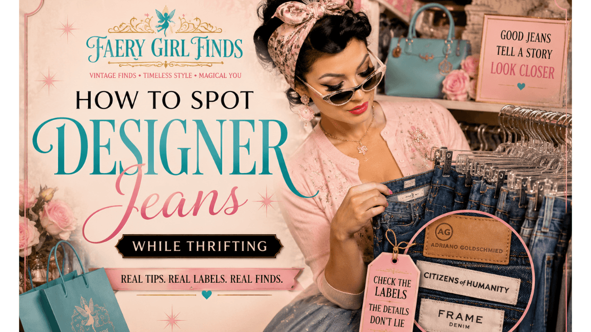 How to Spot Designer Jeans While Thrifting
