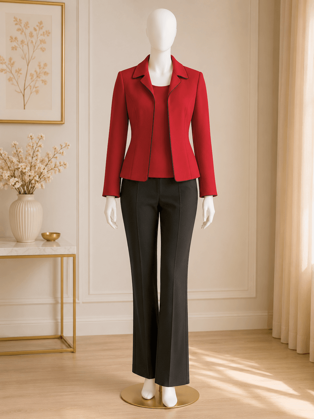 Tahari Levine Jacket & Sleeveless Top Set with The Limited Pants – Women's Size 6 / 6P | Career Chic Office Outfit | Classic Two-Piece Blazer Ensemble photo 2