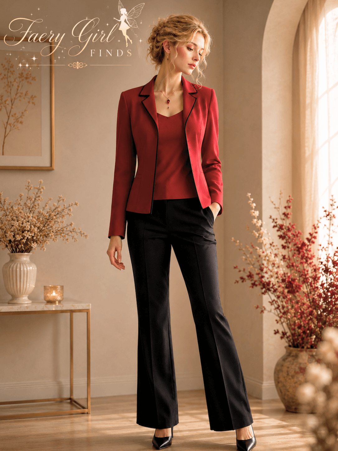 Tahari Levine Jacket & Sleeveless Top Set with The Limited Pants – Women's Size 6 / 6P | Career Chic Office Outfit | Classic Two-Piece Blazer Ensemble