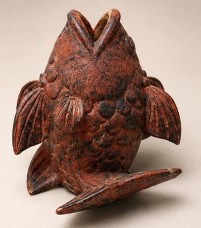 1970’s Terracotta Coy Fish Sculpture photo 2