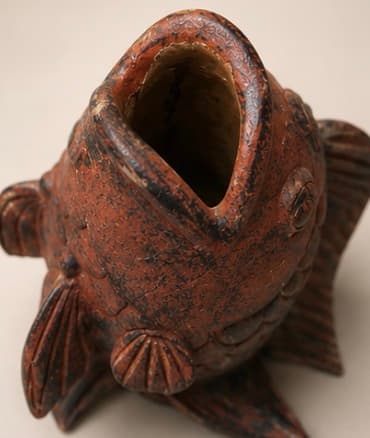 1970’s Terracotta Coy Fish Sculpture photo 4