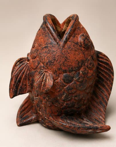 1970’s Terracotta Coy Fish Sculpture photo 6