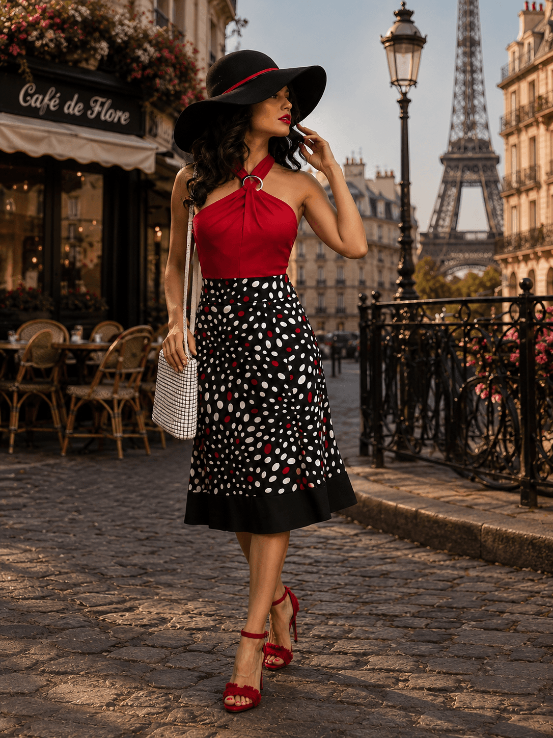 F. Muse #7: Parisian Polka Dot Charm Outfit