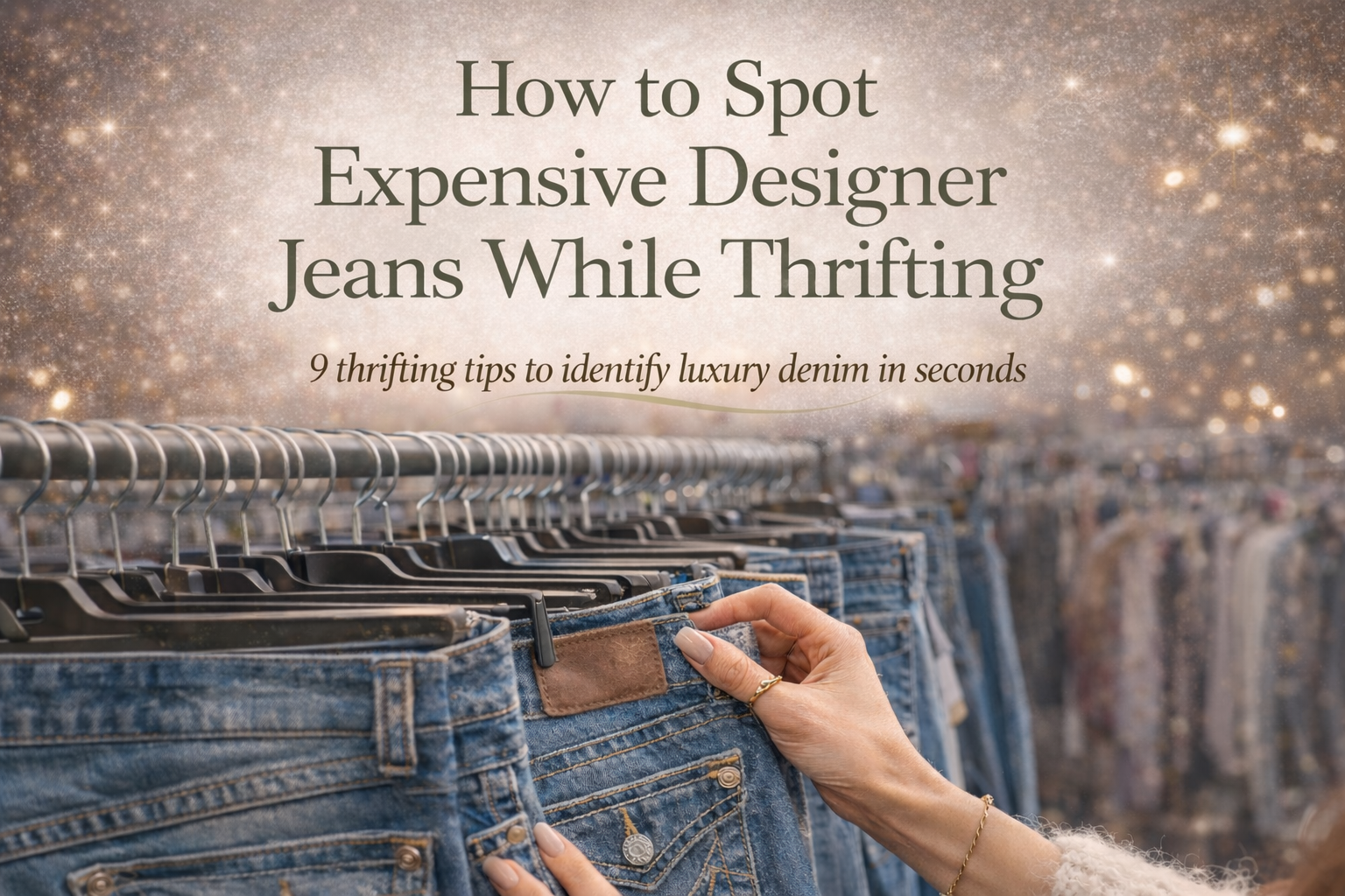 How to Spot Designer Jeans While Thrifting